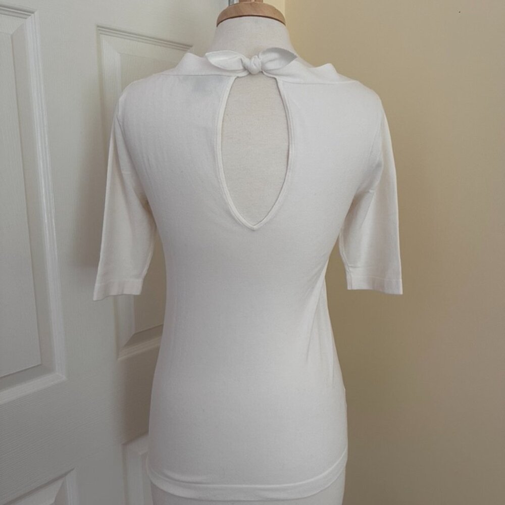 TALL SIZE / Ann Taylor MED TALL Keyhole Back S/S Top